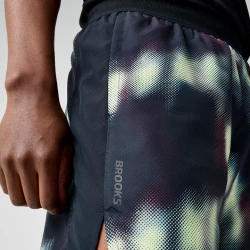 Spodenki do biegania męskie Dash Short Printed  czarne