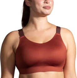 Biustonosz sportowy do biegania  Dare Scoopback Run Bra 2.0 miedziany