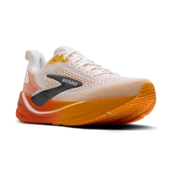 Buty do biegania męskie Ghost Max 4 na asfalt biało-pomarańczowe szerokie 2E
