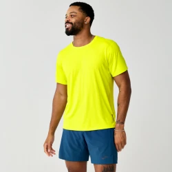 Koszulka do biegania męska Dash Short Sleeve żółta