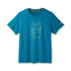 Koszulka do biegania męska Distance Short Sleeve 2.0 niebieska