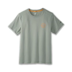 Koszulka do biegania męska Distance Short Sleeve 2.0 popielata